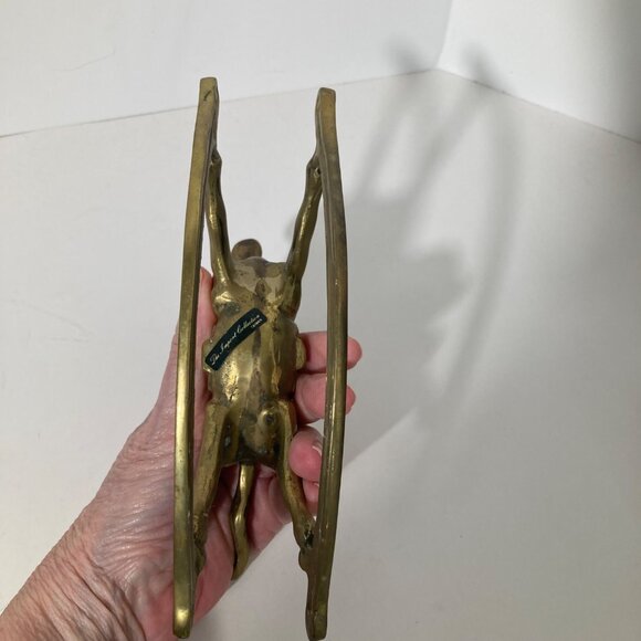 Vintage Brass Rocking Horse The Import Collection 5.5 x 8.5" - Picture 8 of 9